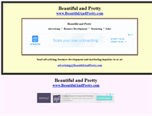 Tablet Screenshot of beautifulandpretty.com